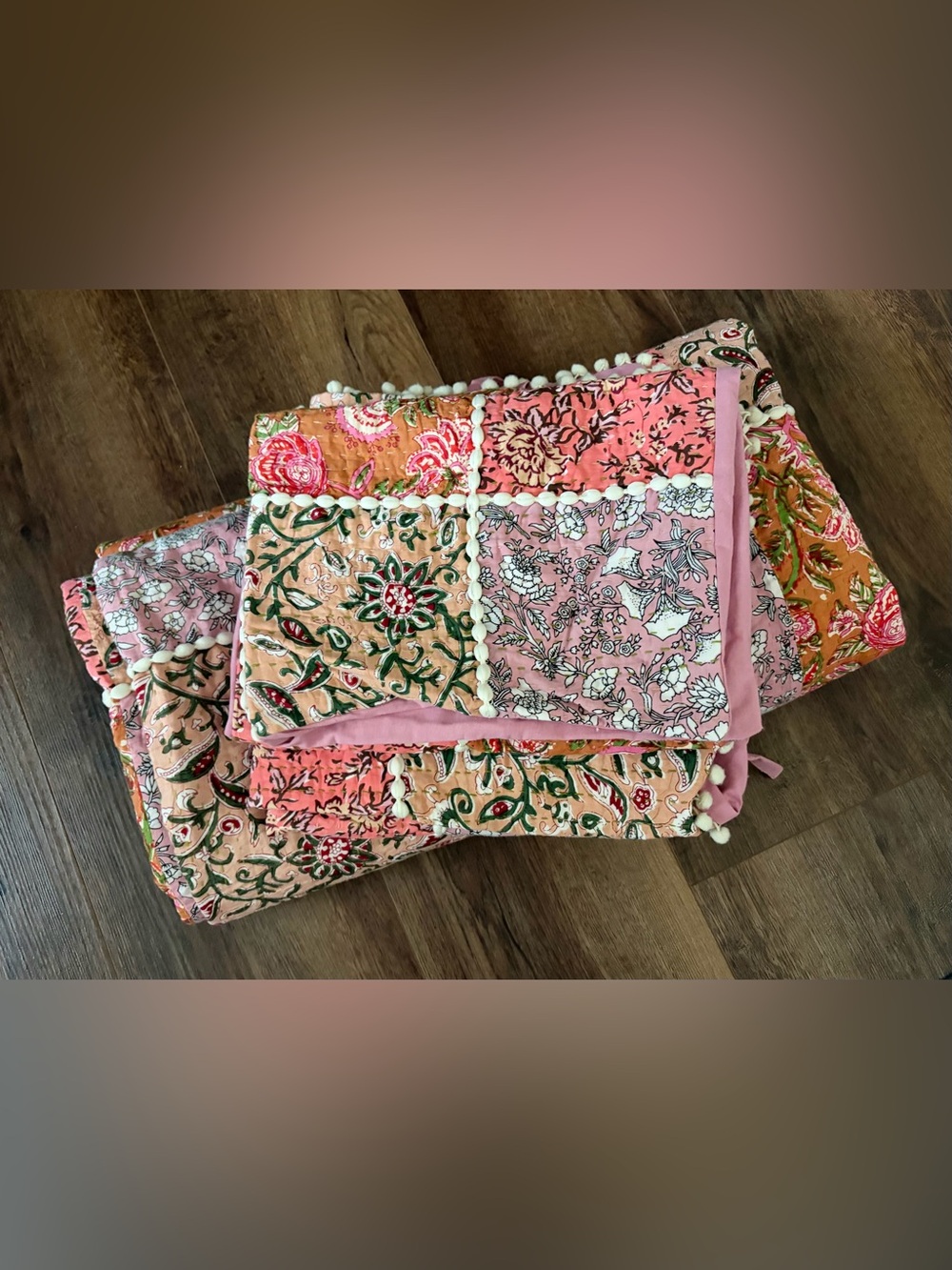 Boho Queen Size Duvet Cover & Shams - Patchwork